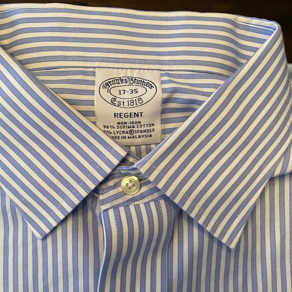 Brooks Brothers 17 Men’s Button Down Regent Shirt